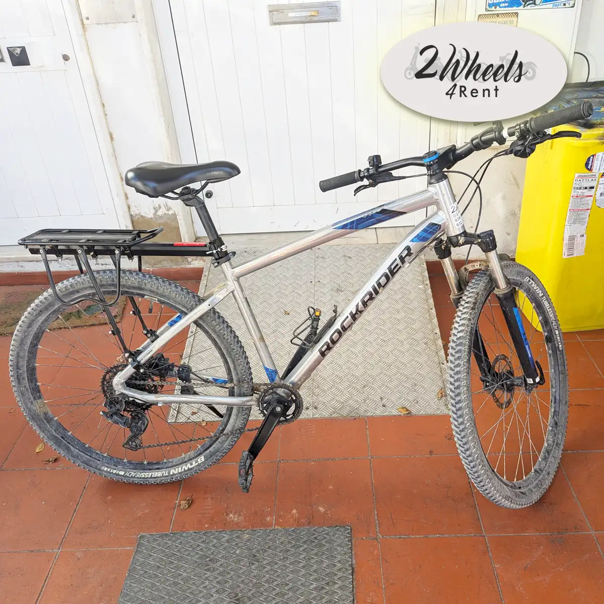 Rockrider mountain bike ready for Algarve trails